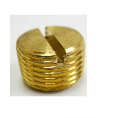 117A-B ANDERSON BRASS FITTING 1/4" NPT MALE HEX COUNTERSUNK PLUG (SLOTTED)